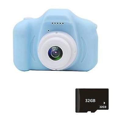 Coosilo X2s Mini Kids Kamera 2 Tommer HD-skærm genopladeligt minikamera blå