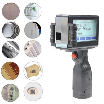 Kädessä pidettävä mustesuihkutulostin päivämäärä logo laserkooderi tarra qr-viivakoodi kosketusnäyttö wigslar