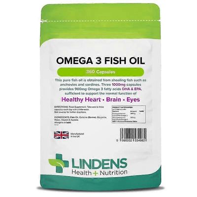 Lindens Omega 3 Kalaöljy Kapselit 360 (4999)