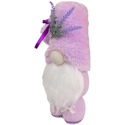 Laventelikoristelu Gnome-nukke Kääpiö koristekäyttöön violetissa värissä Violet 26X11CM