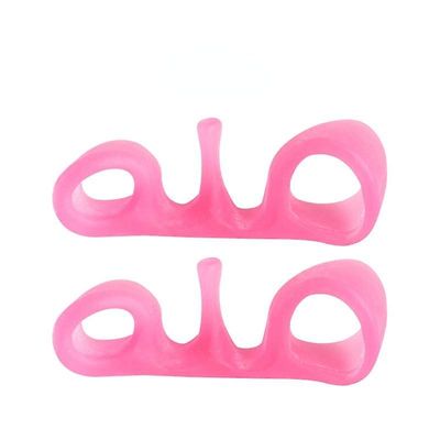 Silikone knyst Corrector Tå Separator Valgus For Tå Finger Separator Hallux Valgus Corrector Ortopædisk Protector Pink