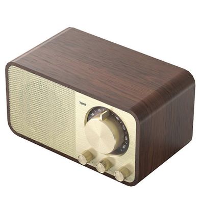 kannettava retro fm-radio massiivipuu vintage-radiovastaanotin langaton subwoofer bluetooth-kaiuttimen ääni As Shown