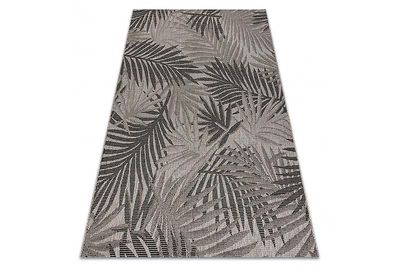 RugsX CARPET SIZAL FLOORLUX 20504 BLADE sølv / sort JUNGLE grå 80x150 cm