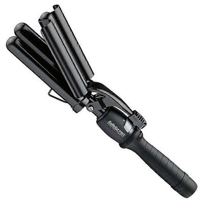 Babyliss Pro Triple Barrel Waver Erittäin sileä tynnyri 25 lämpöasetusta Musta