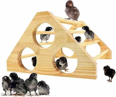 Tianzun Mini Chick Abbor Roost, tre Jungle Roosting Bar Kylling Leker For Coop og Brooder, trening Abbor For Baby Chicks