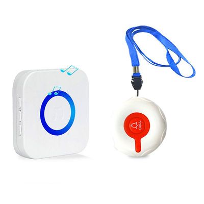 1Still inn trådløs omsorgsperson personsøker Buzzer Call Bell Safety Alarm SOS-anrop Panikkknappvarsling Hjemmealarmsystemer for eldre pasient 350M