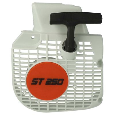 vhbw Pull Start yhteensopiva Stihl MS 250 C -moottorisahan kanssa - käynnistin, 16,7 x 13,8 x 3,8 cm musta valkoinen Musta/valkoinen