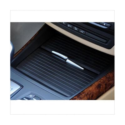 Keskikonsolin suljin sisärullaverho - X5 X6 E70 E71 E72 juomavesikupin pidikkeen kansi Tr Musta Back Section