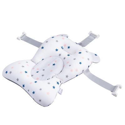 Huizhiwentong Baby Infant Badekar Pad Skridsikker luftpude flydende blød sædepude hvid stjerne