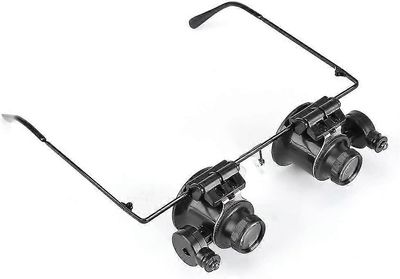 Ammattimaiset suurennuslasit Jalokivikauppiaat Loupe Työkalu kello Korjauslasit 20xmagnifying Led-valolinssi