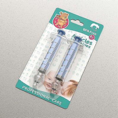 4kpl nenäruisku vauvalle, silikoni vauva nenän aspiraattori Qucik-ruisku nenänpuhdistusaine huuhtelutyökalu vauvalle / vauvalle / lapselle sininen