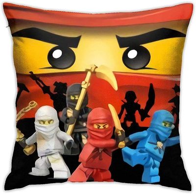 Mukava ja kestävä Ninjago Throw tyynynpäällinen kodin sisustukseen Tyynykotelo sohvalle makuuhuone auto 18 * 18 tuumaa