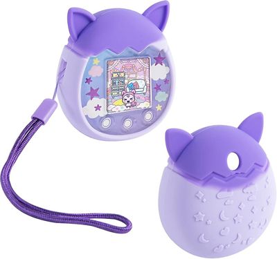 Fongwan 2xsilicone taske til Tamagotchi Pix interaktiv virtuel kæledyrsspilmaskine, beskyttende huddæksel Interaktiv kæledyrsspilmaskine silikone t...