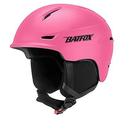 Aftageligt ski antikollision beskyttelsesudstyr udendørs ridende varm hjelm Pink