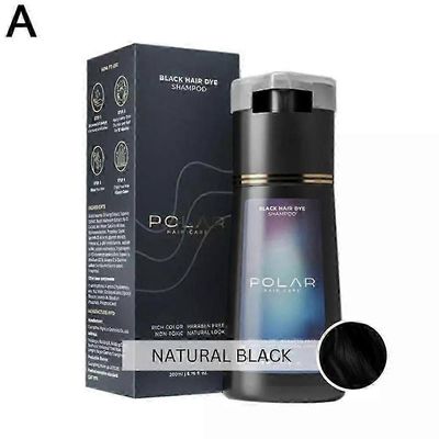 Polar Hair Dye Shampoo, Polar Hair Care, Hair Care Shampoo 200ml Musta