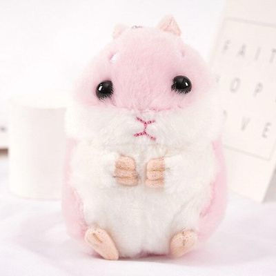 Weifang Bobby Trading Co., Ltd. Pehmeä hamsteri muhkea söpö avaimenperä Vaaleanpunainen