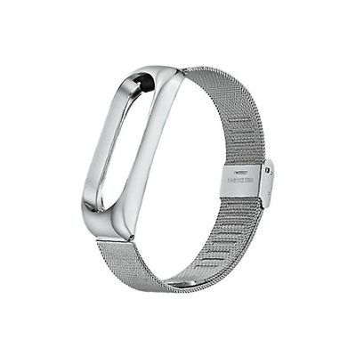 AIR Udskiftning rustfrit stål rem til Xiaomi Mi Band 3/4 - Sølv