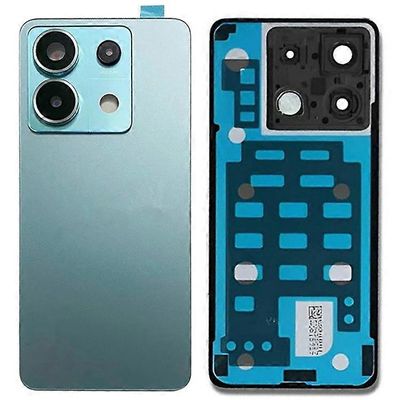 Yhteensopiva Xiaomi Redmi Note 13 Pro 5G takaakun kotelon kannen kanssa kamerarenkaan linssinsuojuksen varaosalla (ilman logoa) Vihreä