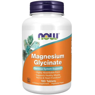 NOW Foods magnesium glysinaattitabletit 180