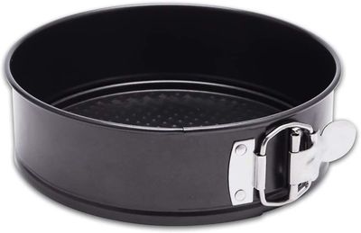 Linkrunning 10 tommer non-stick springform med aftagelig bund / lækagesikker ostekageform med 50 stk pergamentpapir