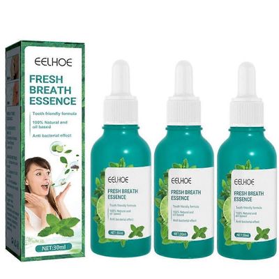3kpl pahanhajuinen hengitys poistaa tippoja - Fresh Breath Professional Formula Oral Care Essence
