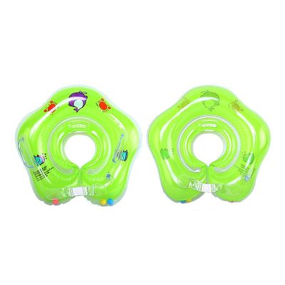 Witdreamer Nyfødte Baby Swimming Ring Badestrand Pool Legetøj Oppustelige Hals Wheel Grøn
