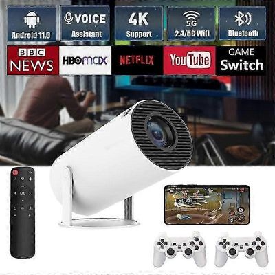 Vuoden 2025 uusi 5G 4K -peliprojektori, älykäs HD LED, WiFi, Bluetooth, HDMI. USB Android -kotiteatteripuhelin, jossa sisäänrakennettu interaktiivi...