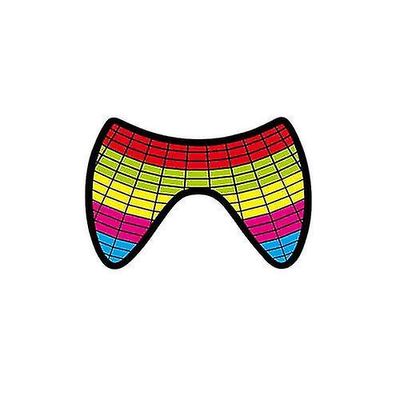 Colurful Print Led lysende blinkende ansigtsmaske