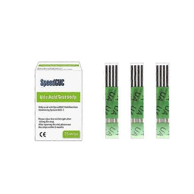 Elrachen Speed GUC virtsahappotestiliuska kolesterolitestiliuska verensokeritestiliuskat 25pcs Uric Acid
