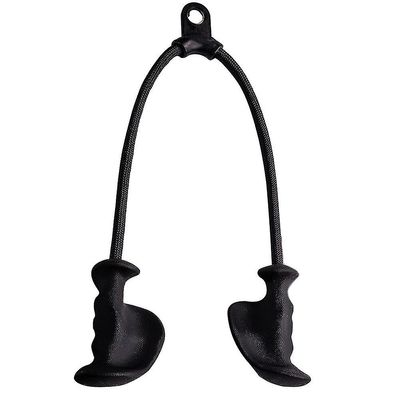 Ergonominen triceps-köyden vetäminen alas liukastumista estävällä luonnonkumikahvalla lisää lihaskuituja-kuntosali