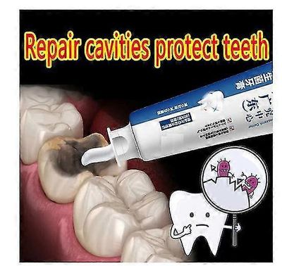 2023 Uusi nopea korjaus ontelot Karies Plakin tahrojen poistaminen Rappeutuminen Valkaisu Kellastuminen Korjaus Hampaiden valkaisu 100g 1 kpl