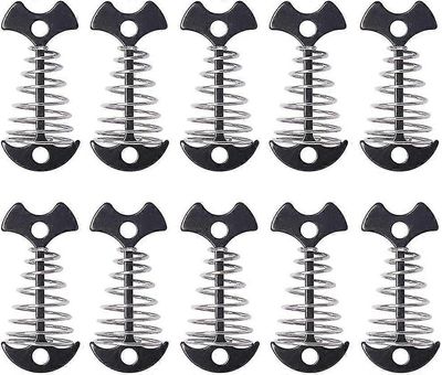 10kpl kansilankkulautatelttapanokset, kalanluukannen ankkuritapit kevätsoljella ulkoretkeilyretkeilyyn, musta