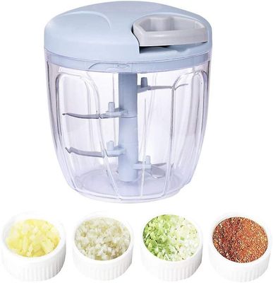 Suren Løg Chopper, Hvidløg Tryk 520ml 3 Blades blå