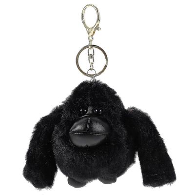 Gorilla avaimenperä ihana täytetty eläin gorilla riipus avaimenperä kukkaro reppu roikkuva koriste Musta 15X9X7CM