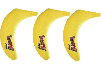 100% luomu kissanminttulelu, keltainen banaani 3 pakkaus