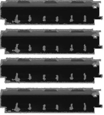 4pcs Bbq Griddle Rustfritt Stål Kraftig Grill Griddle Varmeskjold Reservedeler Bbq Gass Grill Reservedeler For Charbroil Grillware Gril High Qu
