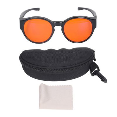 Blålysblokkerende briller Kraftig profesjonelt filter forhindrer spilltretthet Blending av UV-øyne Round Glasses Lenses