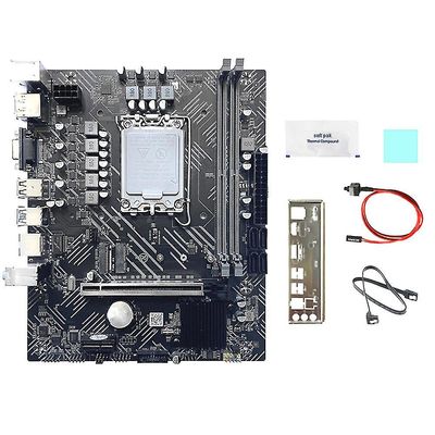 H610 Gaming Mboard + baffle + Pad + Fett A1700 DDR4 Gigabit Lan For G6900 G7400