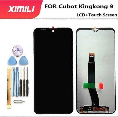 Redkid 6.58" Uusi testattu LCD-näyttö Cubot KingKong 9 LCD -näytölle kosketusnäytön digitointikokoonpanon vaihto King Kong 9