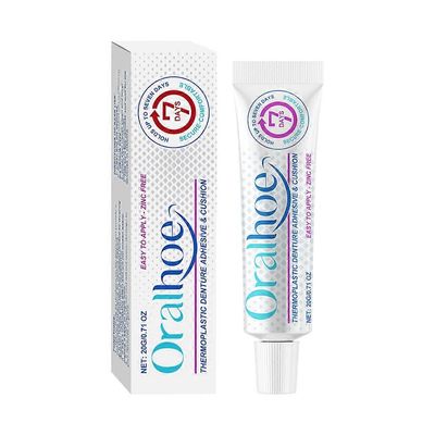 Termoplastinen hammasproteesi Adhesive Super Grip vedenpitävä hammasproteesi-liimavoide kiristysproteesien asentamiseen 20g