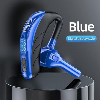 Long Standby Business Headset Trådløs Bluetooth 5.2 Øretelefon Vandtæt Sport Hovedtelefoner Hifi Sound Ørekrog øretelefoner med mikrofon til Smartp...