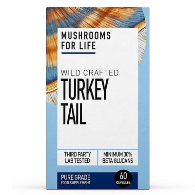 Mushrooms4Life Sienet elämälle villit kalkkunan häntäkapselit 60 (MFL115)