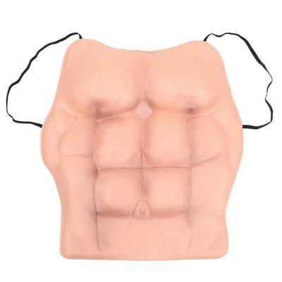 Realistinen silikoninen Pectoralis Prop vatsalihasvaate cosplaylle Khaki 50X45X6CM