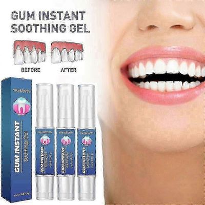 3kpl DentiZen Gum Therapy Gel, Gum Instant Soothing Gels, herkille hampaille Kynä