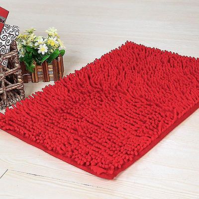 40x60cm Mikrokuitu Kylpymatto Pehmeä Mukavat imukykyiset matot Kylpyhuone matot Kylpyhuone matot Punainen