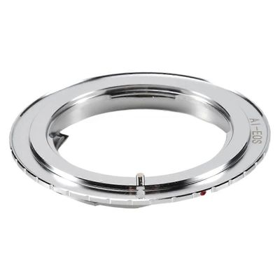 Nikon F AI AIS -objektiivin tarkennuksen vahvistussovitin Canon EOS EF 5D 7D 600D DC192 -kameraan hopea