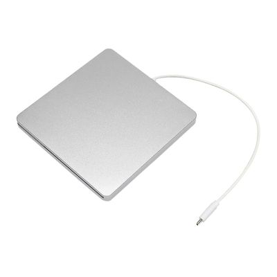 USB-C Superdrive DVD-CD-asema Ulkoinen uudelleenkirjoittaja Type-c DVD/CD-poltin Kannettava DVD-asema Tuki Windows8/7 / Vista / Mac OSX hopeanmusta
