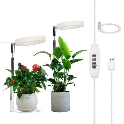 Favrison Grow Lights For innendørs planter, Full Spectrum Led Halo Plant Light for innendørs planter vokser, 1stk