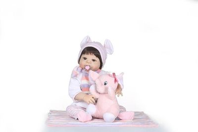 Genfødsel dukke 56cm blød silikone genfødt baby dukke pige legetøj naturtro babyer boneca fuld vinyl mode dukker bebes genfødt menina børn legetøj ...