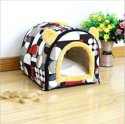 Ruili Hund Kat Pet House Sort L